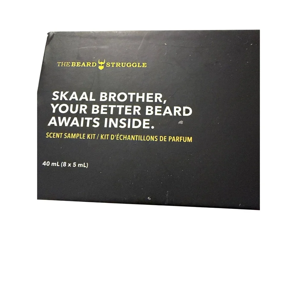 The Beard Struggle Scent Sample Kit 8 x 5mL Night Liquid Gold Elixir Beard Oil